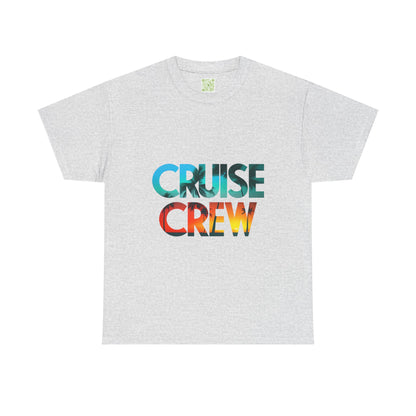 Cruise Crew Unisex Heavy Cotton Tee - Stylish Summer Vacation Shirt