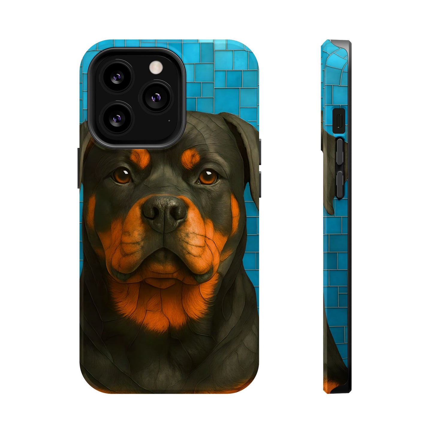 Rottweiler Mosaic Phone Case, Rottie Mama Phone Cover, Rottweiler Mama Gift, Dog Lover Gift, iPhone Dog Case