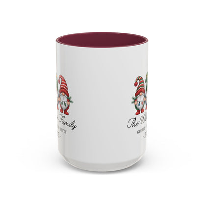 gnome mug, Personalized Family Gnome Christmas Mug, Custom Family Name 2025 Coffee Cup, Cute Holiday Gift for Family, Christmas Gnome Mug Keepsake