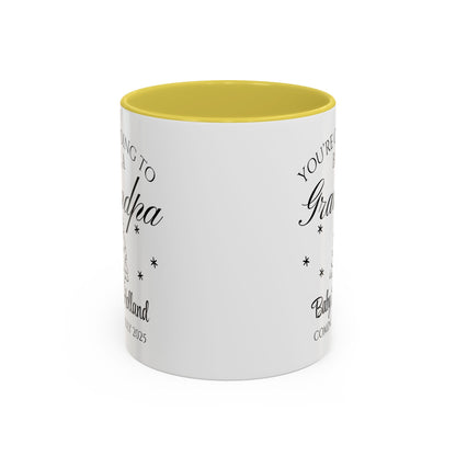You’re Going to Be a Grandpa Mug, Pregnancy Announcement Coffee Cup, New Grandpa Gift, Baby Reveal Mug for Grandparents, Personalized Baby Announcement