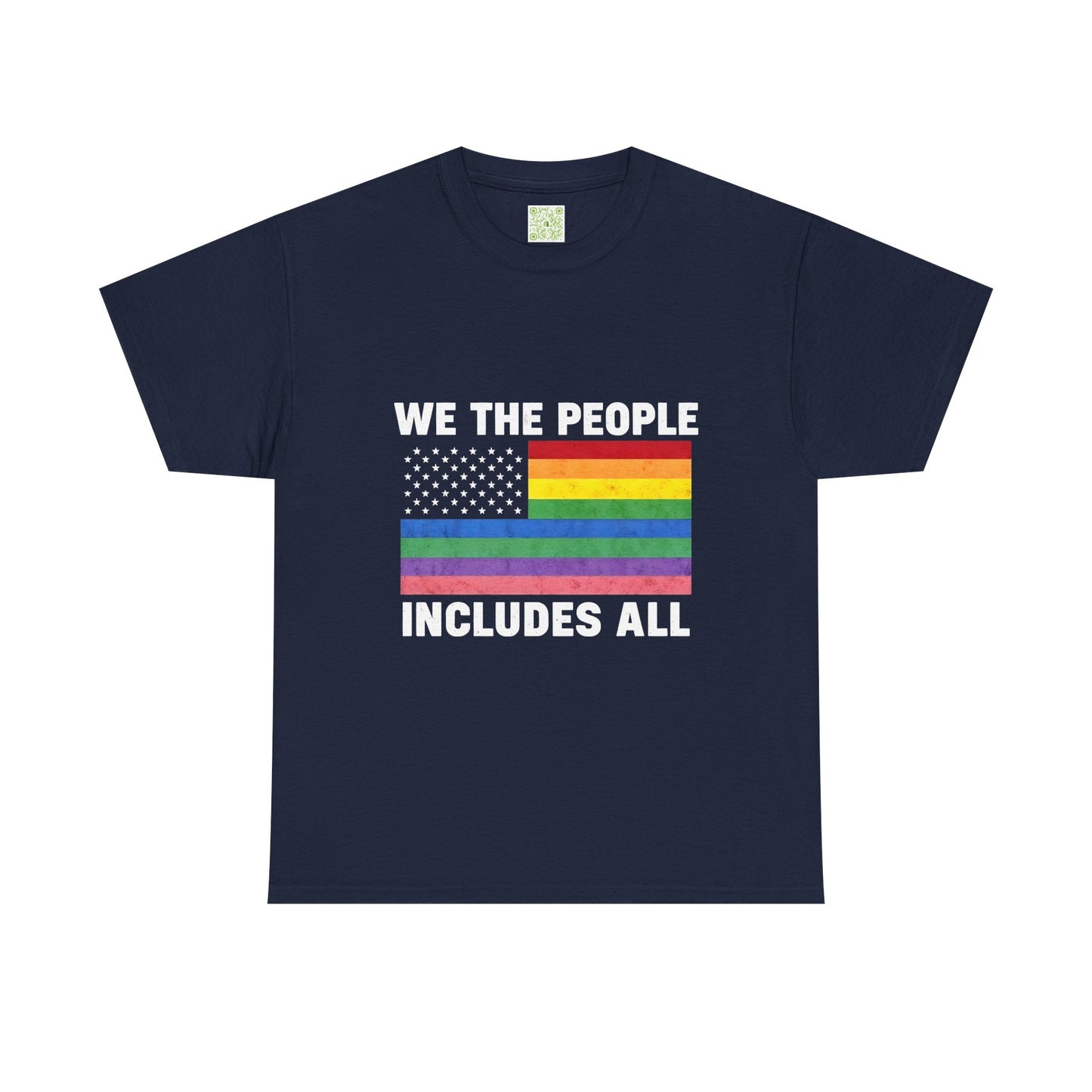 Inclusivity Pride Unisex Cotton Tee, We The People Pride Flag, Pride Month Tee, Queer Shirt, LGBT Shirt, Equal Rights