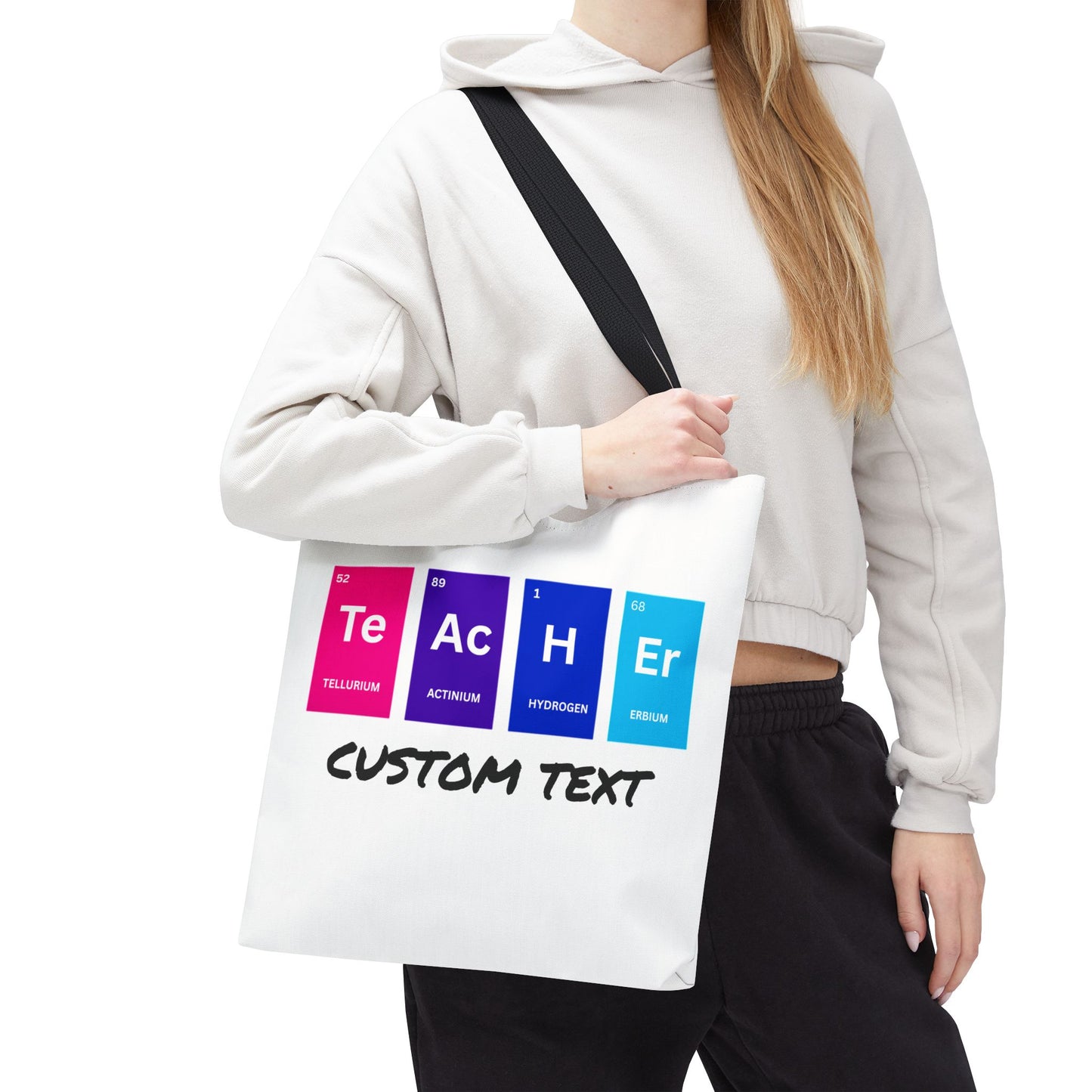 Personalized Science Teacher Tote, Periodic Table Tote, Chemist Tote, Chemistry Teacher, Science Gift, Teacher Appreciation