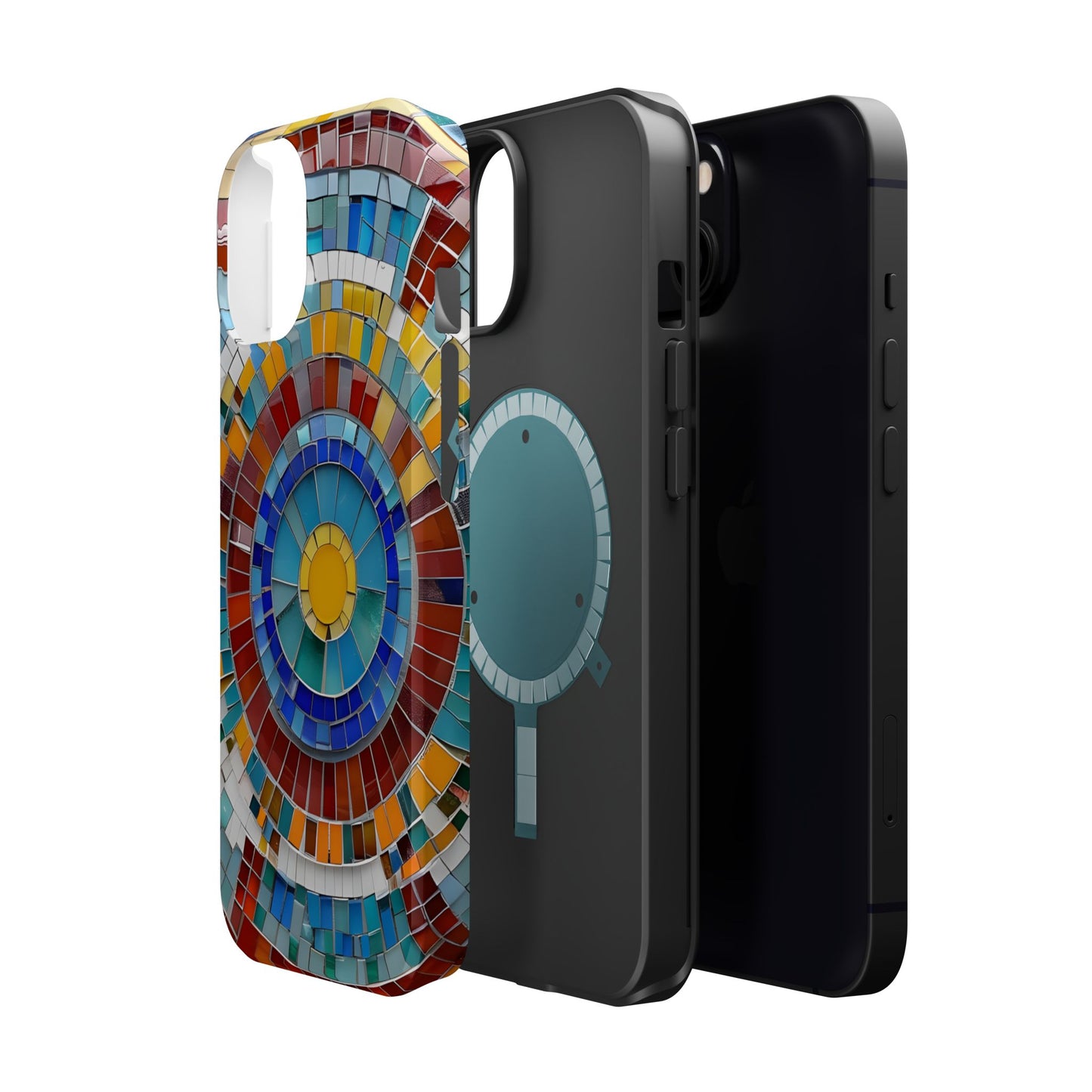 Vibrant Mosaic  iPhone Case - Colorful iPhone Cover, Unique Phone Accessory, MegSafe iPhone cover