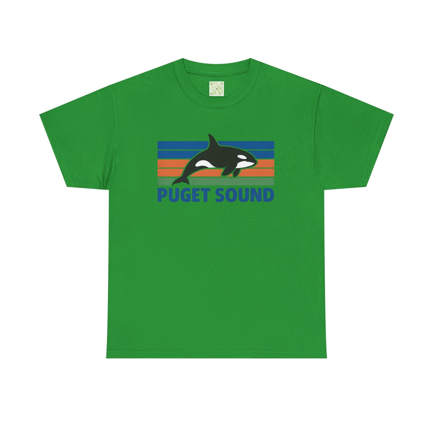 Puget Sound Orca Graphic Tee, Orca Whale Shirt, Unisex Whale Tshirt, Respect The Locals, Whale Watching Shirt