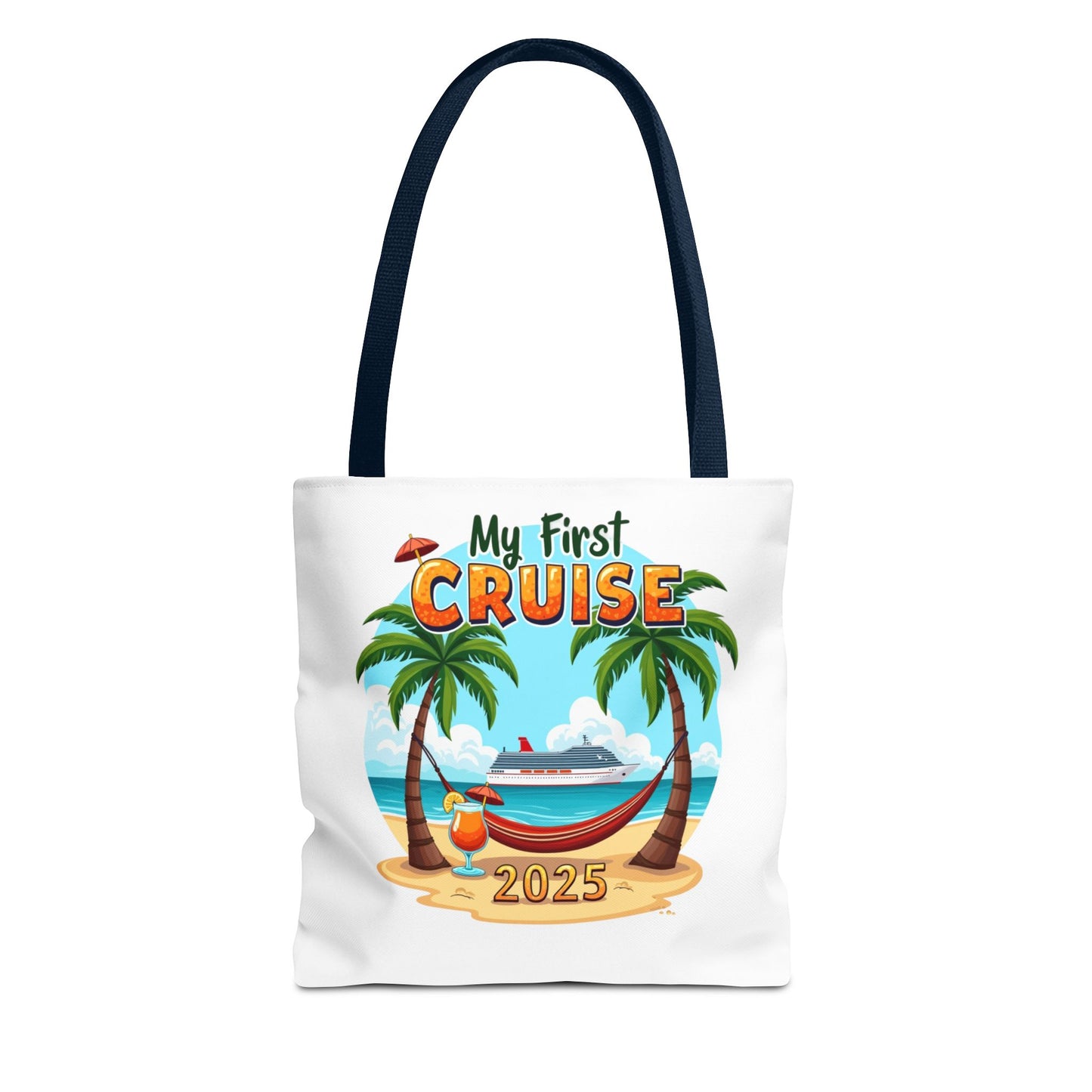 My First Cruise Tropical Tote Bag 2025, Stylish Travel Tote, Cruise Squad 2025 Bag, Family Vacation Gift, Beach Bag