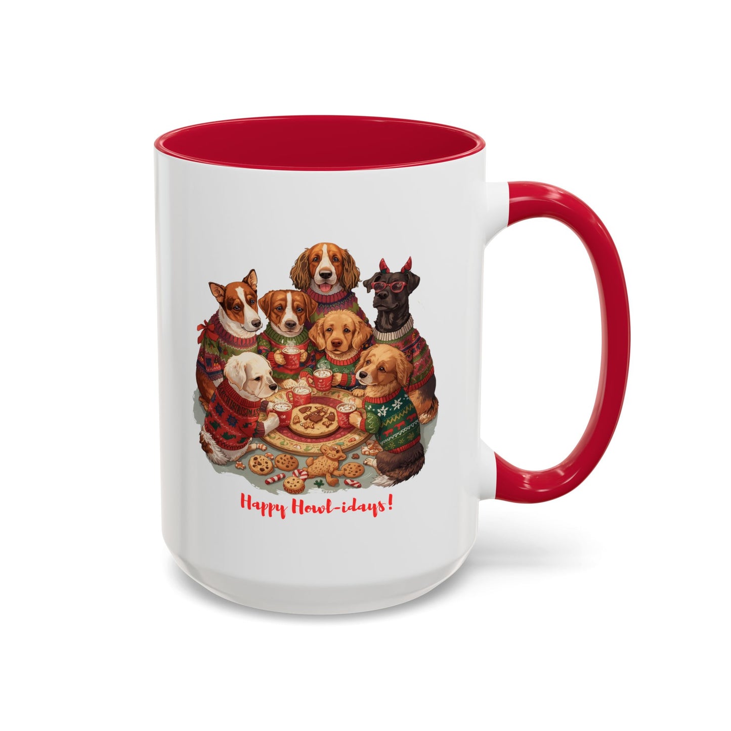 Dog Christmas Mug, Colorful Pet Lover Holiday Mug, Custom Dog Mug, Funny Christmas Dog, Christmas Squad, Merry Christmas Gift