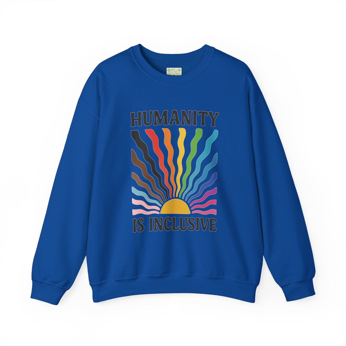 Pride Month Crewneck Sweatshirt, Humanity is Inclusive, LGBT Shirt, Lesbian Pride, Bisexual, Transgender, Equal Rights, pridemonth