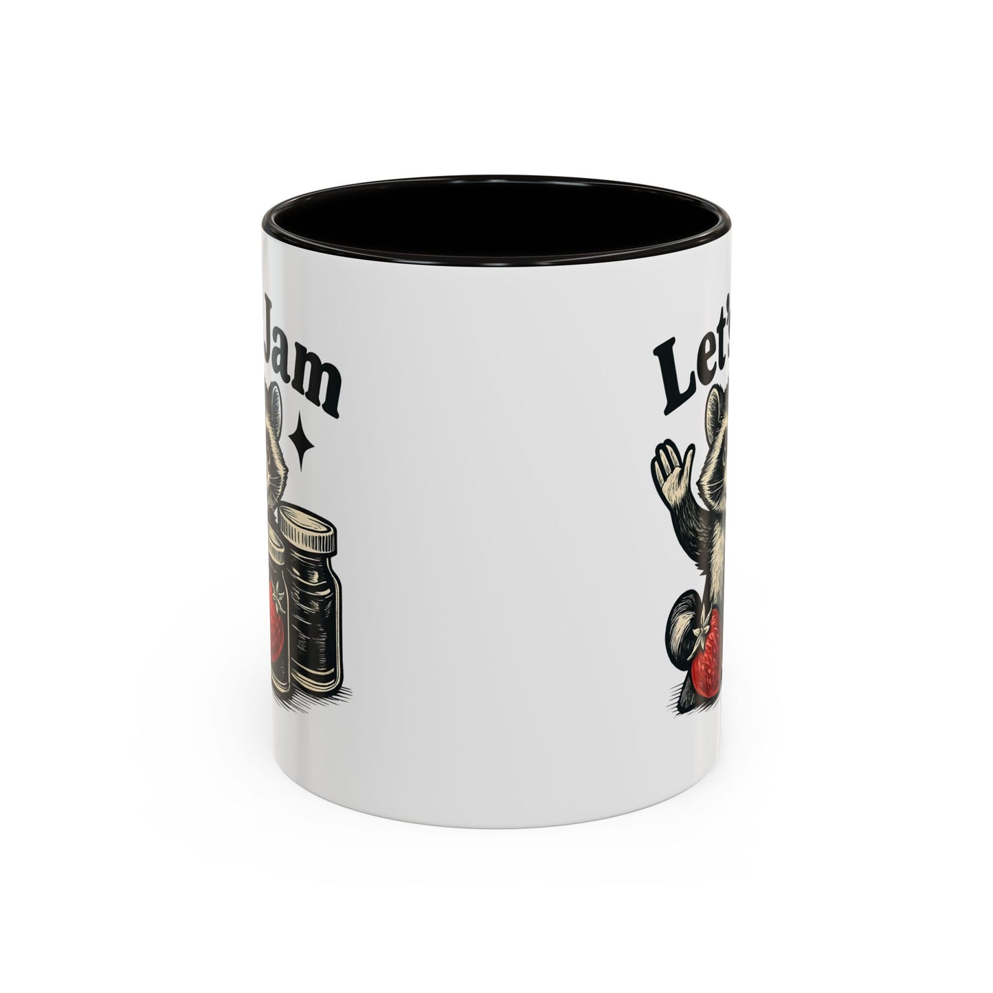 Racoon Mug, Racoon Gifts, Let's Jam Coffee Mug, Strawberry Mug, Cute Summer Mug, Raccoon Strawberry Mug, Funny Raccoon Mug, Trending Now