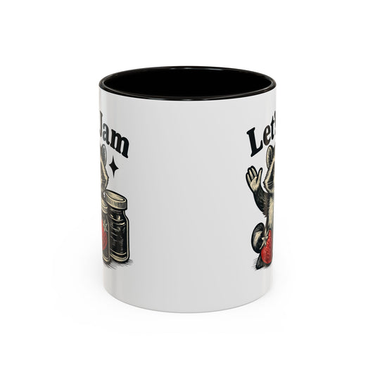 Racoon Mug, Racoon Gifts, Let's Jam Coffee Mug, Strawberry Mug, Cute Summer Mug, Raccoon Strawberry Mug, Funny Raccoon Mug, Trending Now