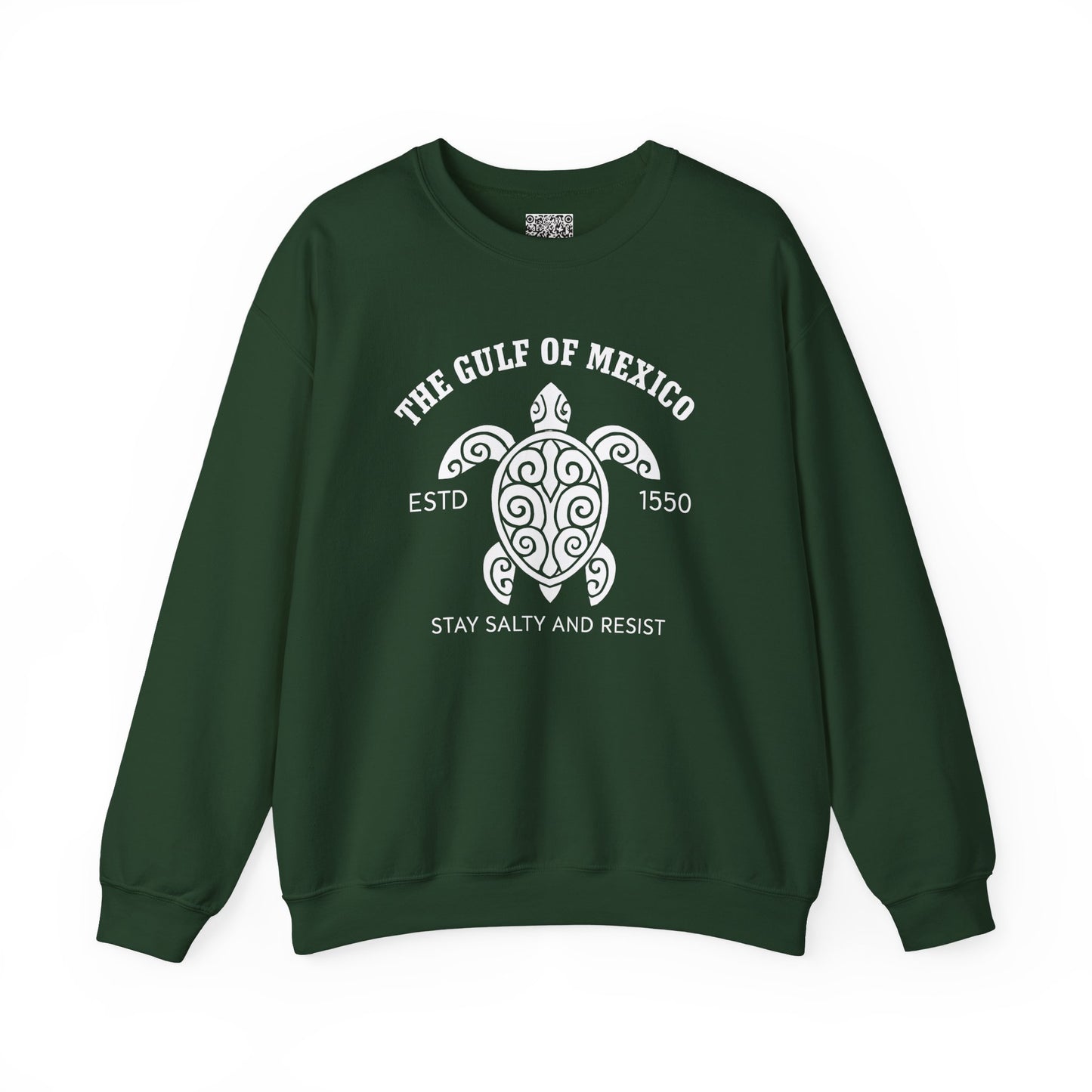 Gulf of Mexico Turtle Sweatshirt - Stay Salty and Resist