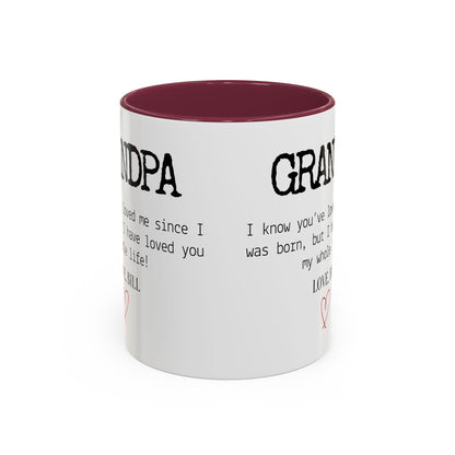 Personalized Grandpa Mug, Gift from Grandchild, Custom Message Coffee Cup, Grandpa Birthday Gift, Father’s Day Mug, Sentimental Gift for Grandpa