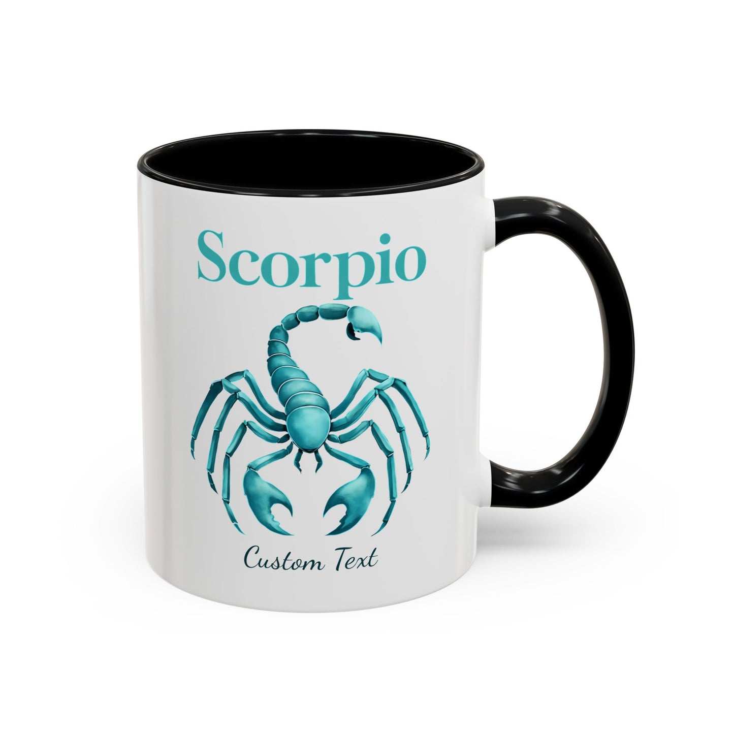 Personalized Scorpio Zodiac Accent Coffee Mug, Astrology Mug, Zodiac Sign Gift, Custom Scorpio Birthday Gift