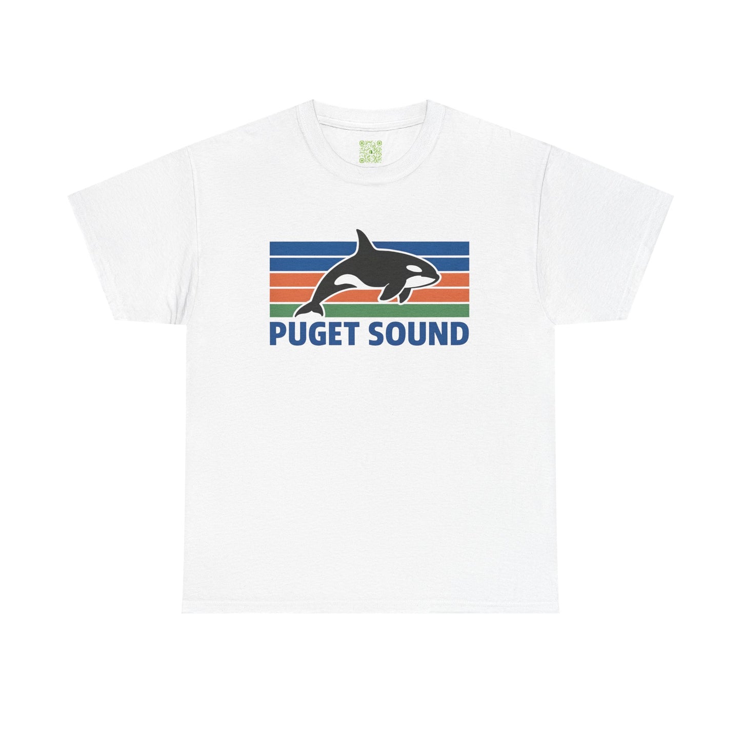 Puget Sound Orca Graphic Tee, Orca Whale Shirt, Unisex Whale Tshirt, Respect The Locals, Whale Watching Shirt