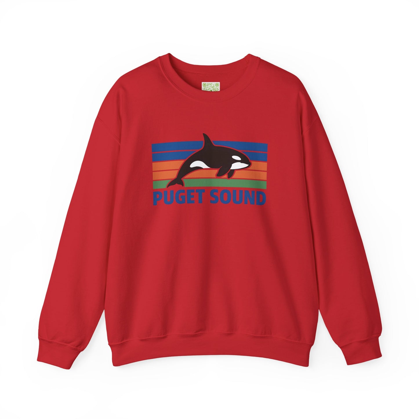 Puget Sound Orca Whale Crewneck Sweatshirt, Orca Whale Shirt, Whale Sweatshirt, Orca Shirts, Whale Gift