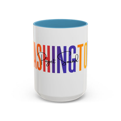Puget Sound Coffee Mug, Tacoma Mug, Washington Souvenir, Puget Sound Gift, Washington Mug, Washington Vacation