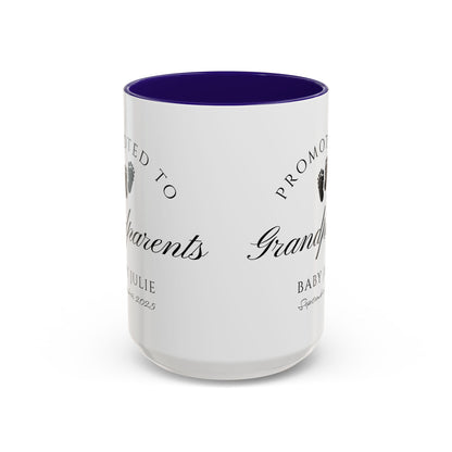 Promoted to Grandparents Mug, Pregnancy Announcement Coffee Cup, Baby Reveal Gift, New Grandparent Mug, Personalized Baby Announcement