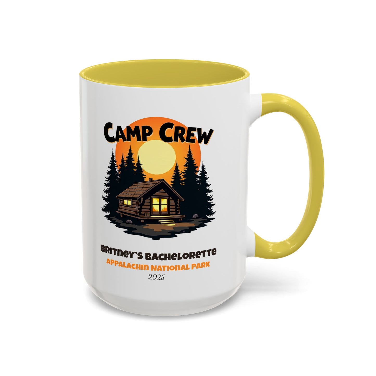 Camp Crew Accent Coffee Mug, Hen Party Favors, Camp Bachelorette, Bachelorette Cup, Girls Trip Gifts, Bride Tribe