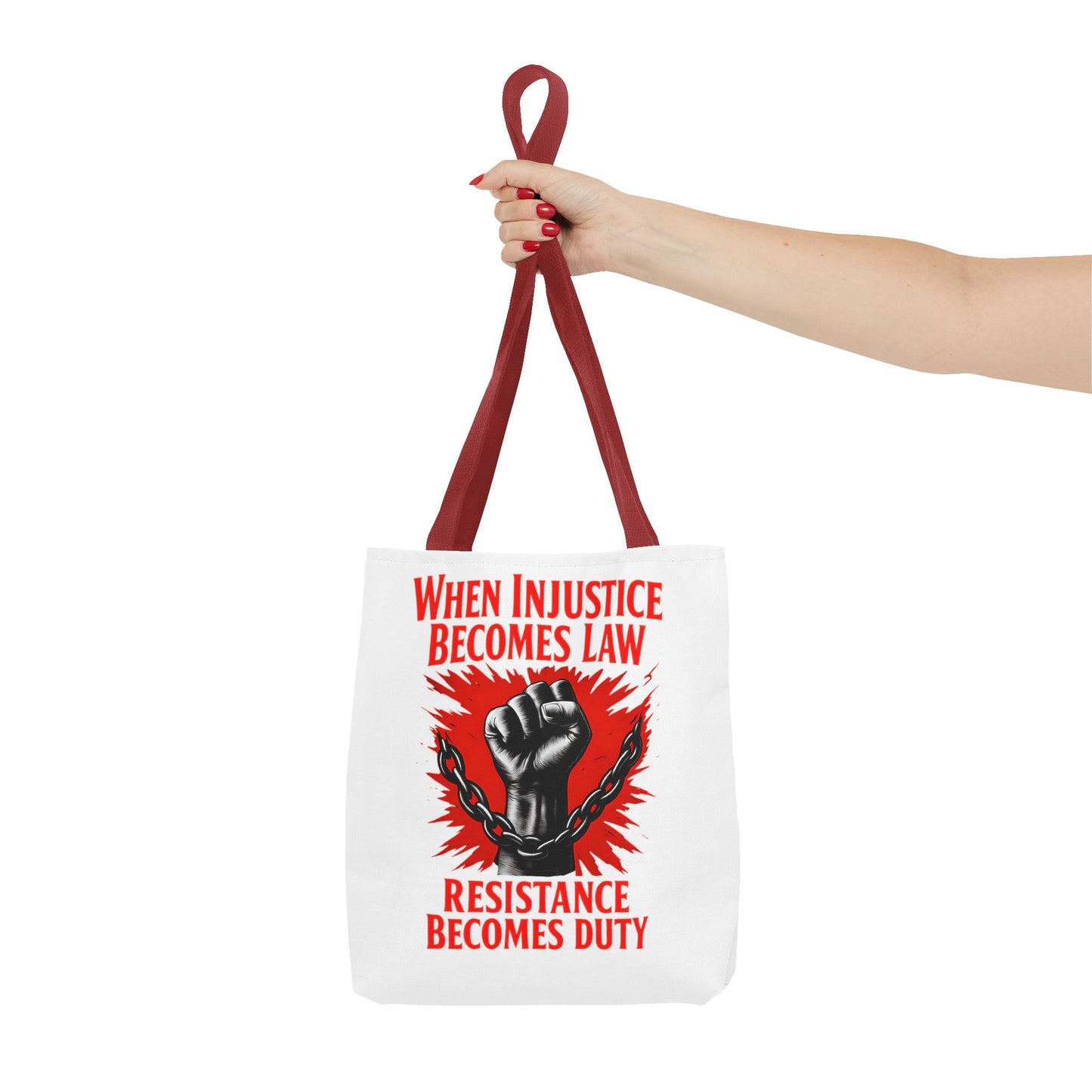 Resistance Duty Tote Bag, Political Protest Tote, Graphic Tote Bag, Subtle Anti Trump, Trendy Tote Bag, Injustice Law