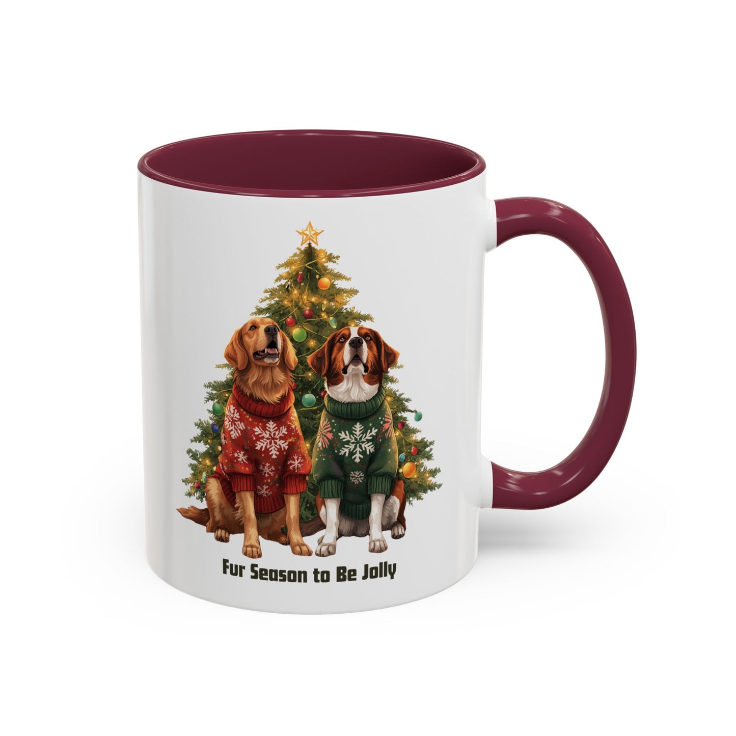 Festive Dog-Themed Mug for Pet Lovers, Dog Christmas Mug, Cute Christmas Dog Mug, Custom Dog Mom Mug, Merry Christmas