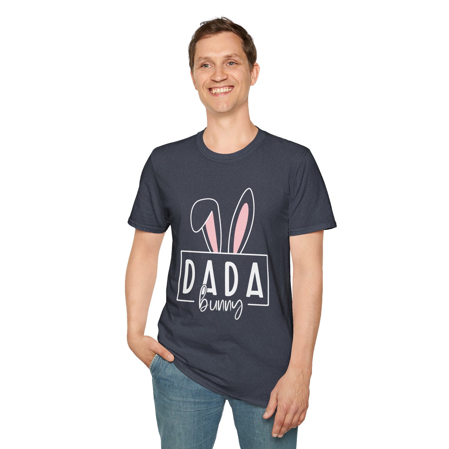 Dada Bunny Ears Unisex Softstyle T-Shirt - Cute Easter Apparel for Aunts