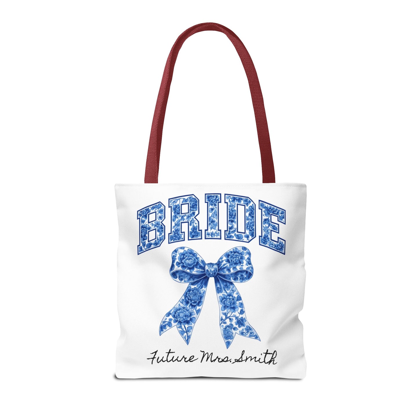 Bridal Tote Bag, Future Mrs. Smith Gift, Wedding Planning, Bride-to-Be Accessory, Personalized Bridal Shower Favor