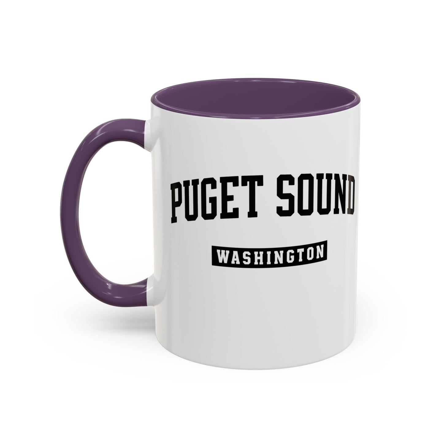 Puget Sound Washington Accent Coffee Mug, Tacoma, Puget Sound Gift, Puget Sound WA, Washington Souvenir, Puget Sound Mug