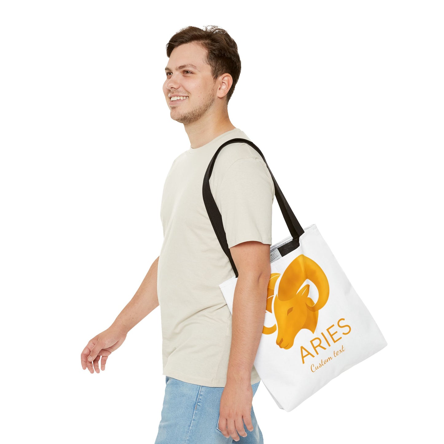 Aries Zodiac Personalized Tote Bag, Artistic Tote Bag, Astrology Bag, Unique Tote Bag, Aries Birthday Gift