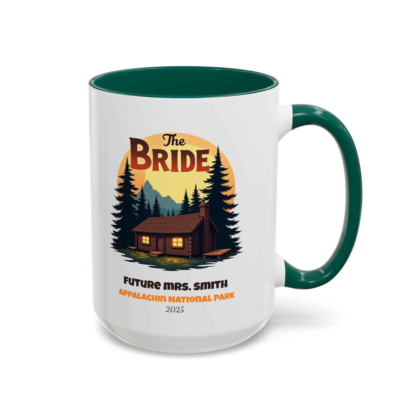 Camp Bride Accent Coffee Mug, Hen Party Favors, Bachelorette Cup, Girls Trip Gifts, Camp Bach, Bride Tribe