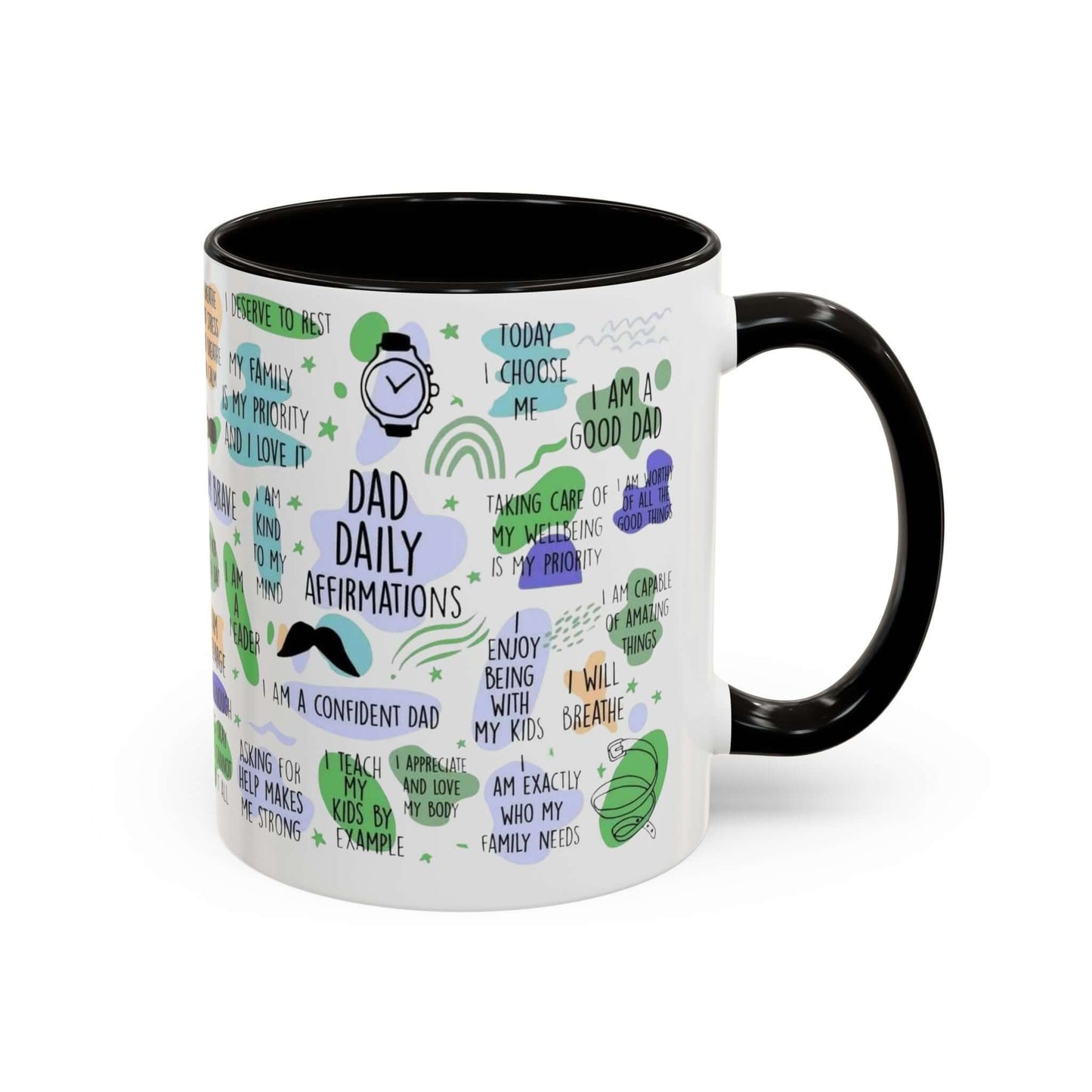 Dad Affirmations Multi Color Mug