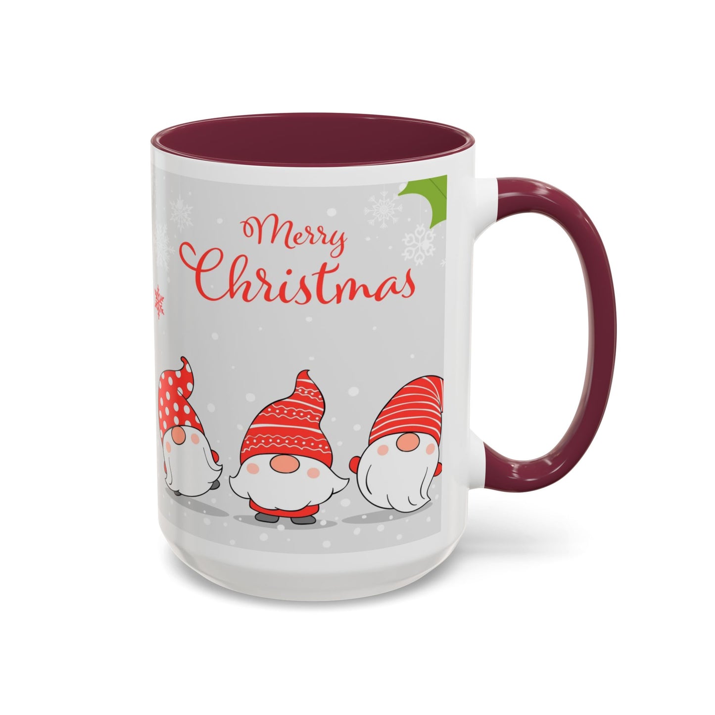 Dancing Merry Christmas Gnome Mug, Cute Holiday Coffee Cup, Festive Winter Gift for Gnome Lovers, Christmas Morning Hot Cocoa Cup, Holiday Drinkware