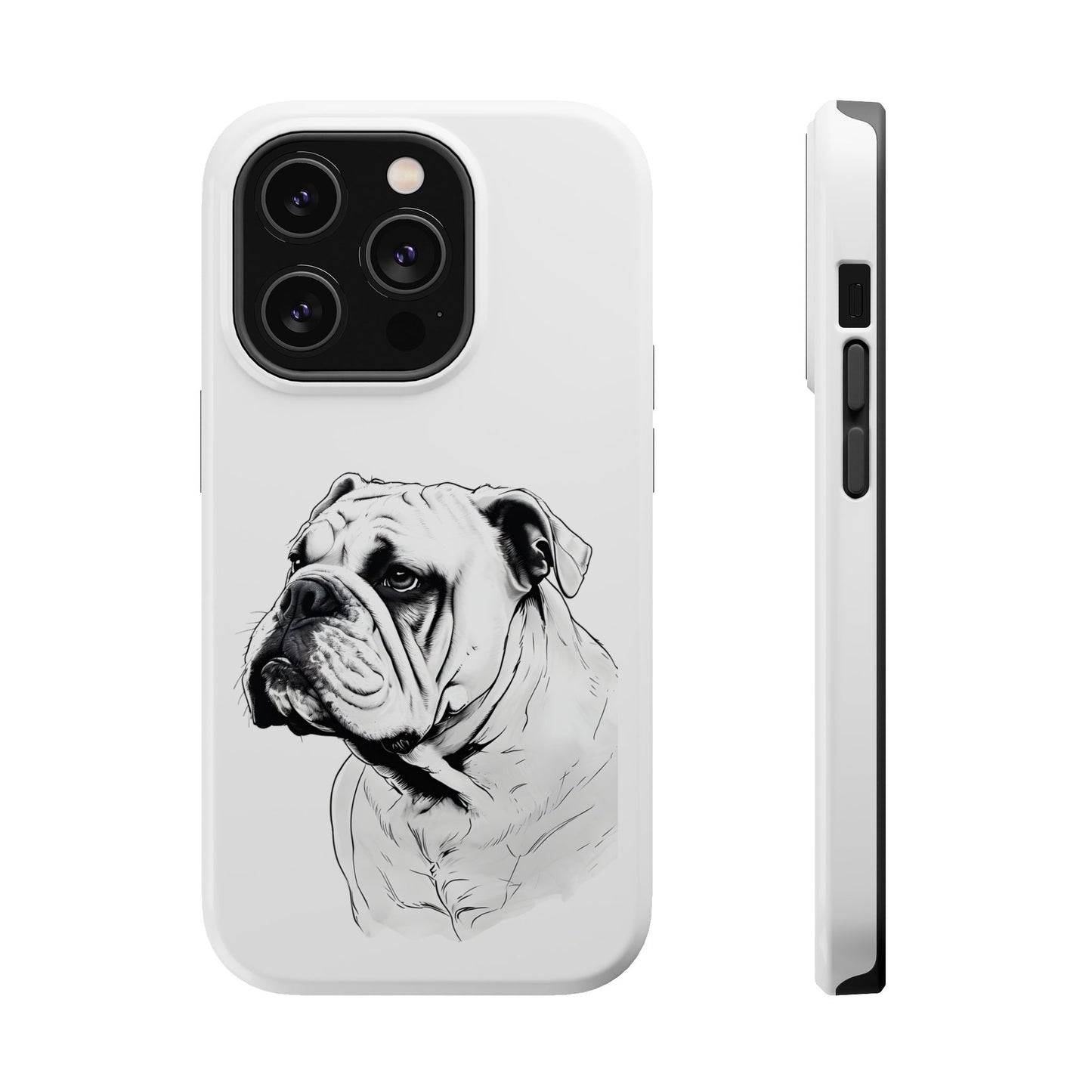 Bulldog Magnetic Tough Cases - Durable Phone Protection, Pet Lovers Gift, Animal Accessories, Unique Design, Personalized Tech