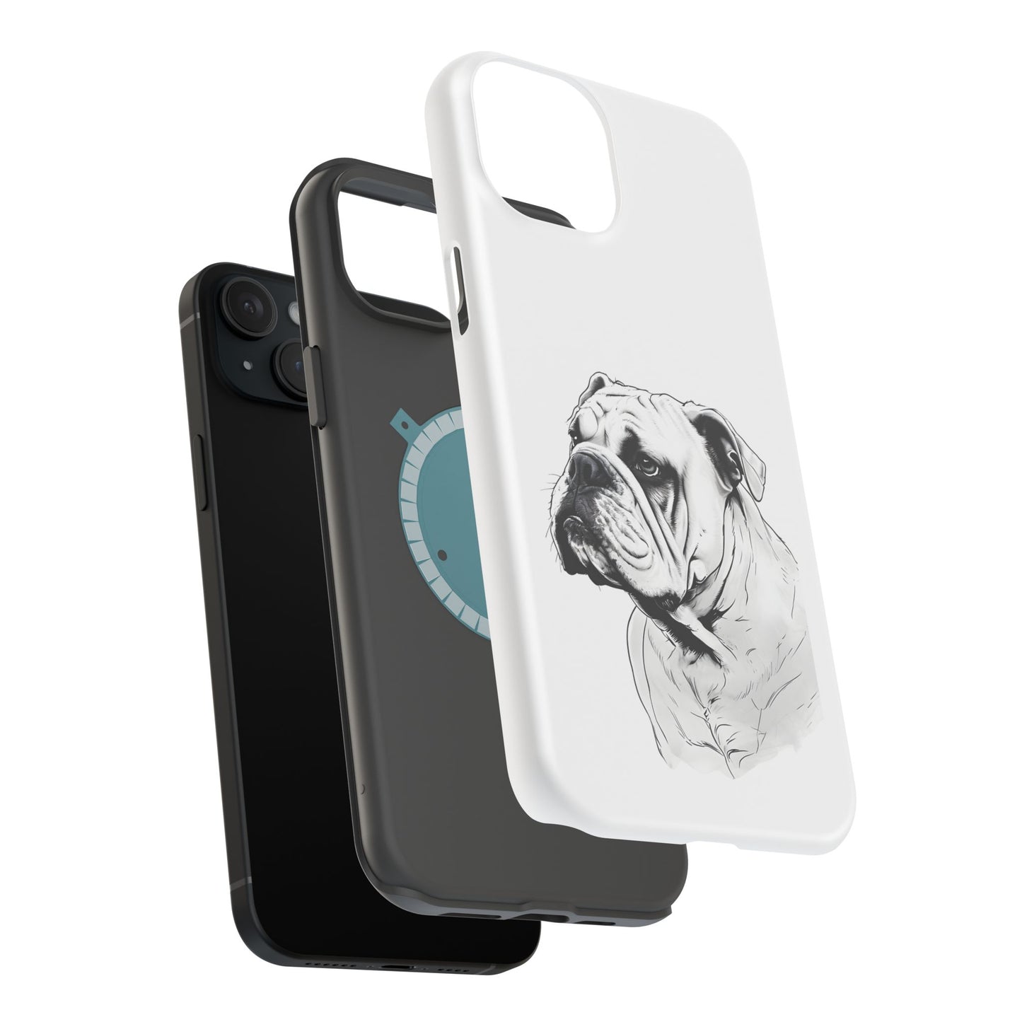 Bulldog Magnetic Tough Cases - Durable Phone Protection, Pet Lovers Gift, Animal Accessories, Unique Design, Personalized Tech