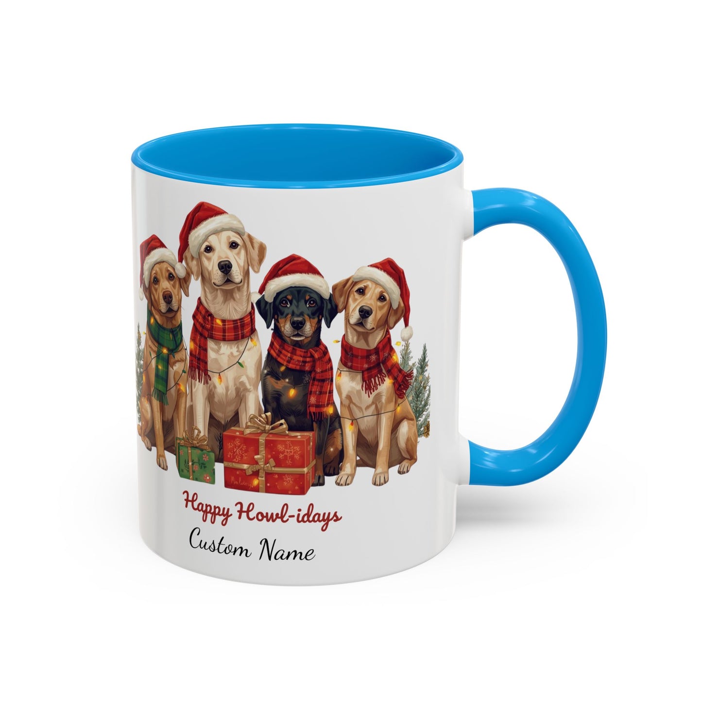 Festive Dog Mug, Dog Christmas Mug, Cute Christmas Dog, Custom Dog Mug, Holiday Spirit, Merry Christmas, Family Xmas Mug