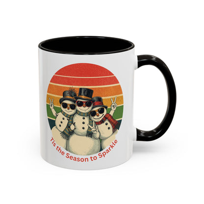 Retro Winter Snowman Mug, Christmas Mug, Nurse Holiday Gift, Gift for Nurse, Nursing Christmas, Nurse Gift, Snowman Mug