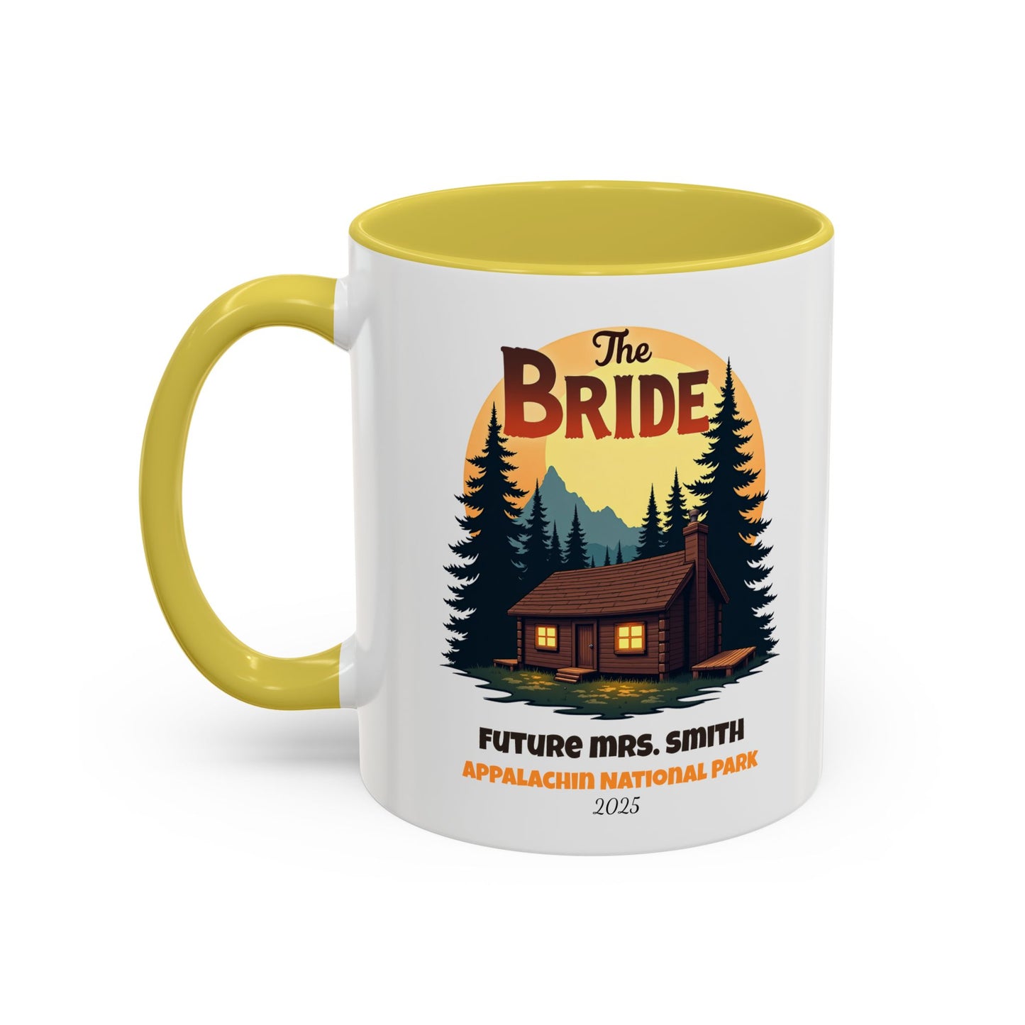 Camp Bride Accent Coffee Mug, Hen Party Favors, Bachelorette Cup, Girls Trip Gifts, Camp Bach, Bride Tribe
