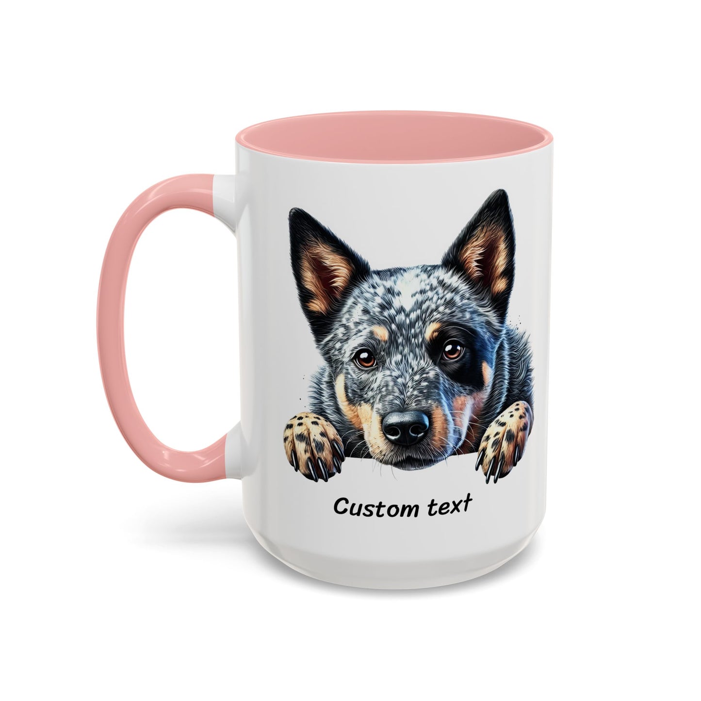 Funny Dog Lover Australian Cattle Dog Accent Mug, Sassy Coffee Cup with Dog is Friendly, I am Not Quote, Perfect Gift for Dog Moms