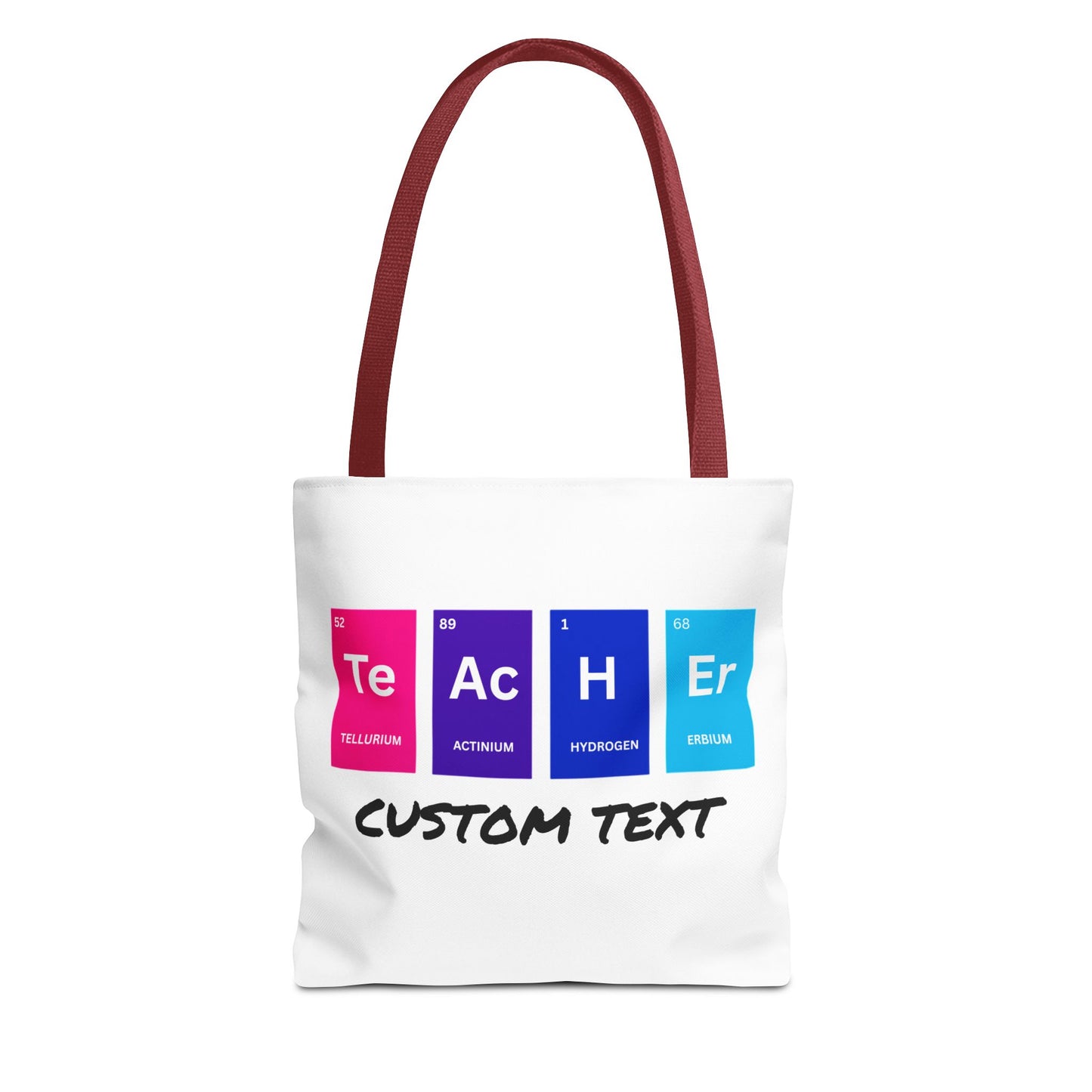 Personalized Science Teacher Tote, Periodic Table Tote, Chemist Tote, Chemistry Teacher, Science Gift, Teacher Appreciation