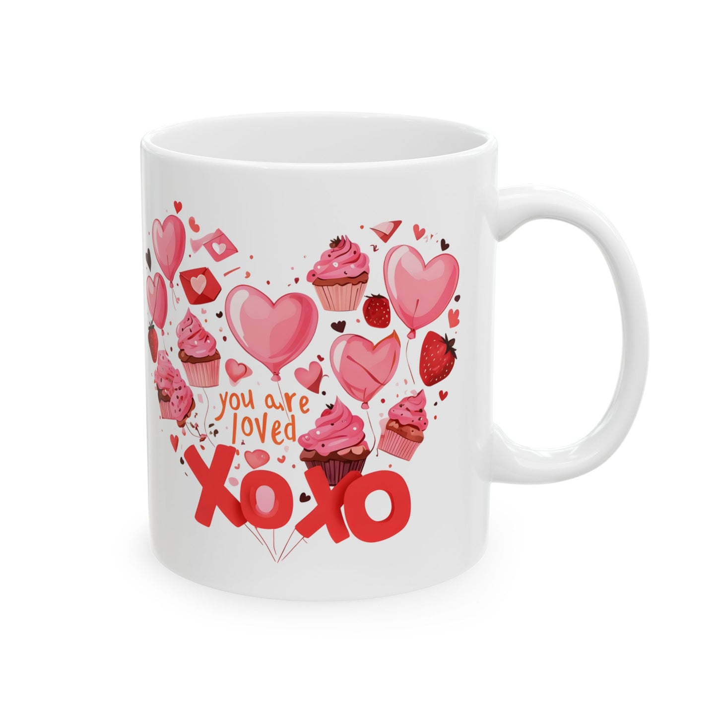 Heartwarming Love Mug - Perfect Valentine's Day Gift - - Heart Design - Romantic Gift