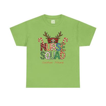 Personalized Nurse Squad Holiday Tee, Snowman Shirt, Christmas Womens, Future Nurse Gift, Nurse Gift, Gift For Nurse