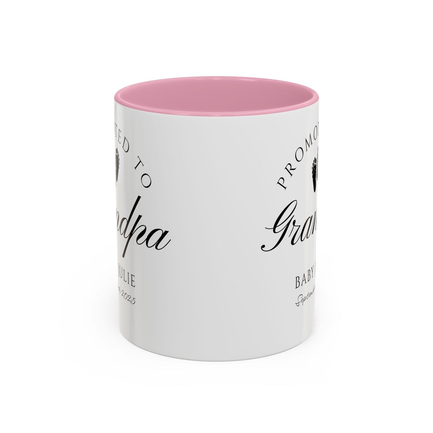 Promoted to Grandpa Mug, Personalized New Grandpa Gift 2025, Custom Baby Announcement Coffee Cup, Pregnancy Reveal for Grandfather, First Grandchild Gift