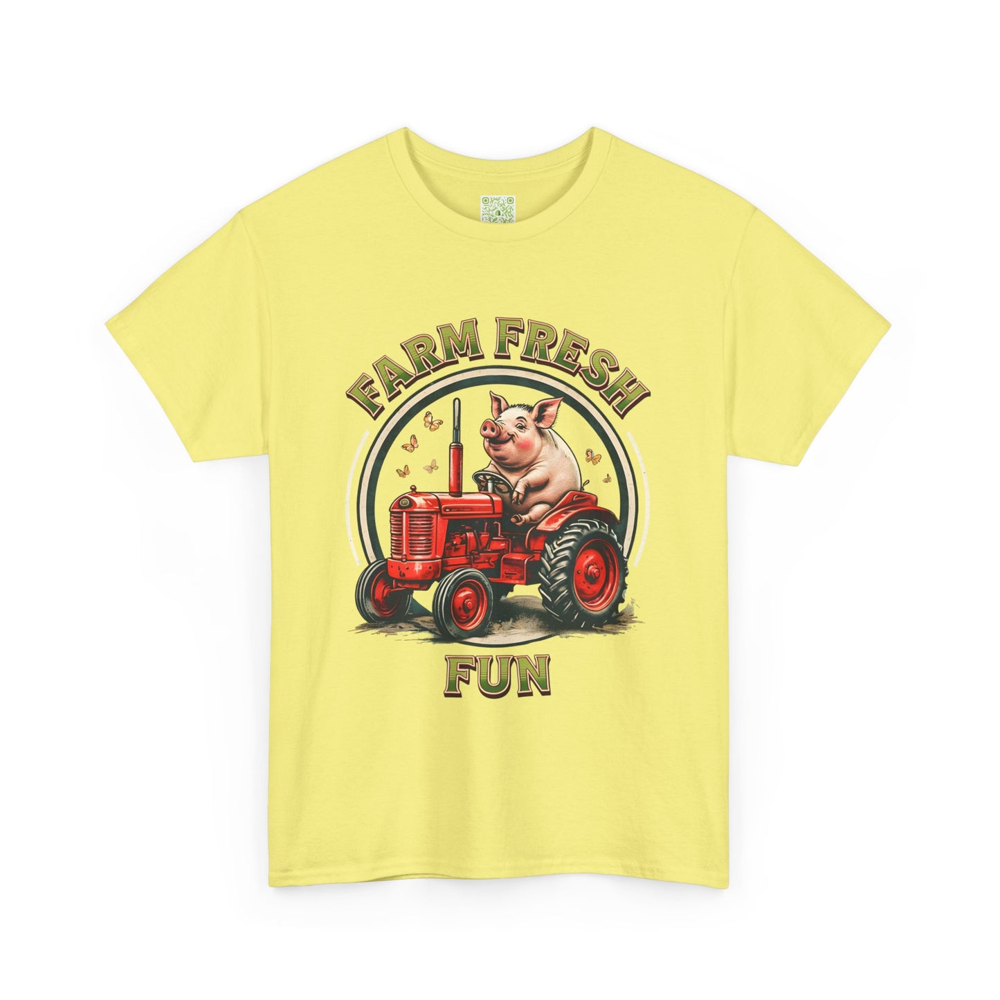 Potbelly Pig Farm Fresh Fun T-Shirt, Vintage Farmhouse Tee, Retro Pig Tractor Shirt, Animal Lover Gift, Country Life Apparel