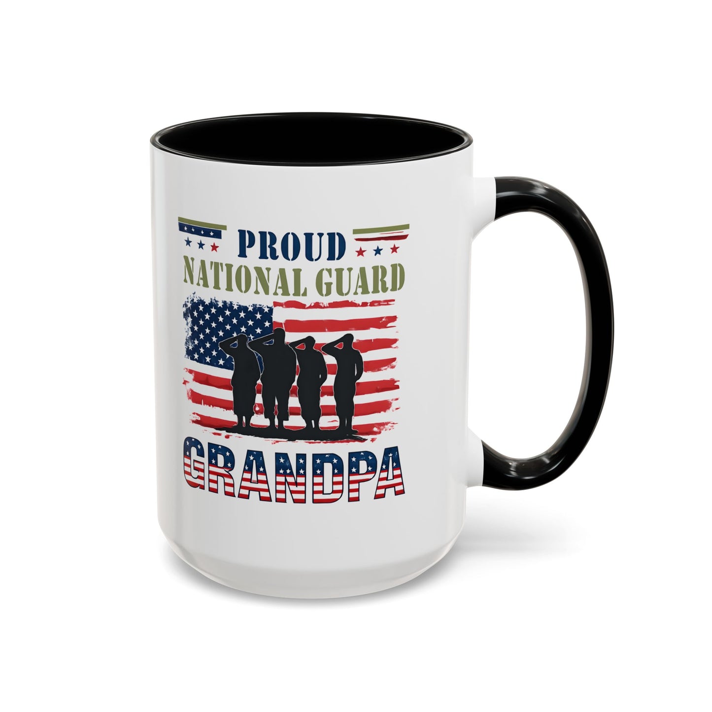 Proud National Guard Grandpa Coffee Mug, Army National Guard, Veteran Appreciation, Gift for Heroes, Military Family Gift