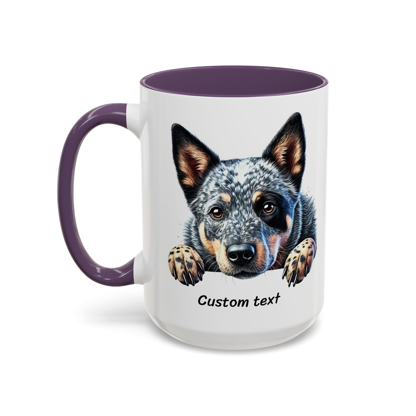 Funny Dog Lover Australian Cattle Dog Accent Mug, Sassy Coffee Cup with Dog is Friendly, I am Not Quote, Perfect Gift for Dog Moms