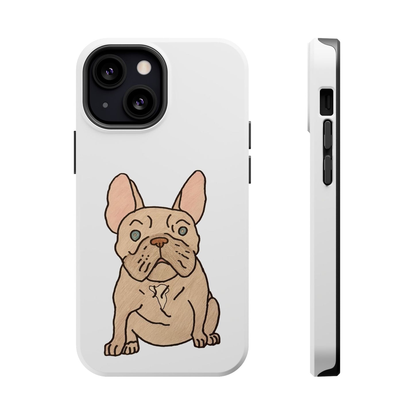 French Bulldog Magnetic Tough Case, Cute Pet Phone Cover, Dog Lover Gift, MagSafe Phone Protector, Unique Phone Accessory