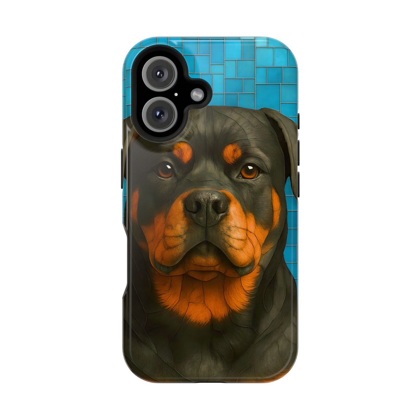Rottweiler Mosaic Phone Case, Rottie Mama Phone Cover, Rottweiler Mama Gift, Dog Lover Gift, iPhone Dog Case