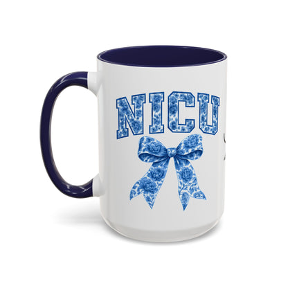 NICU Nurse Chinoiserie Accent Coffee Mug, Nurse Retirement Mug, NICU Nurse Mug, New Job Gift, Mug For NICU Nurse