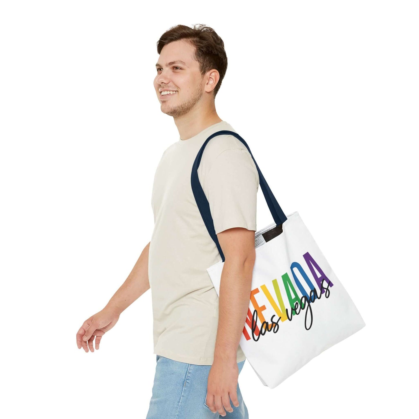 Pride Las Vegas Nevada Tote, Pride Month Tote, Bisexual Pride Bag, LGBT Tote, Transgender Gift, Lesbian Tote, Equal Rights Bag