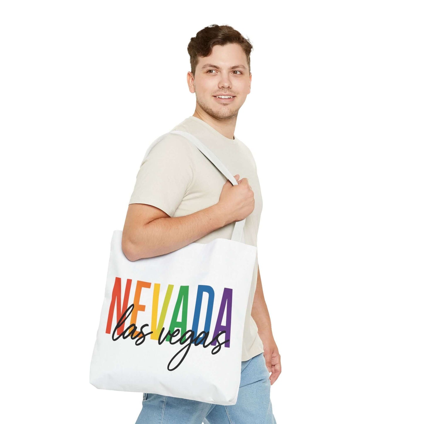 Pride Las Vegas Nevada Tote, Pride Month Tote, Bisexual Pride Bag, LGBT Tote, Transgender Gift, Lesbian Tote, Equal Rights Bag