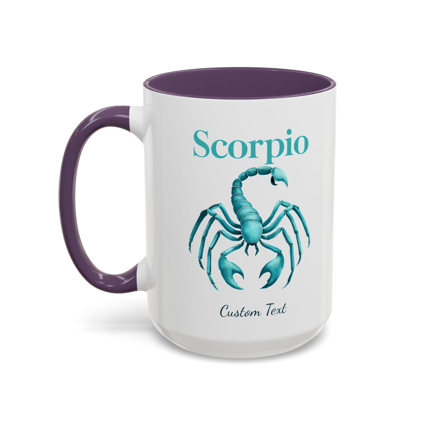 Personalized Scorpio Zodiac Accent Coffee Mug, Astrology Mug, Zodiac Sign Gift, Custom Scorpio Birthday Gift