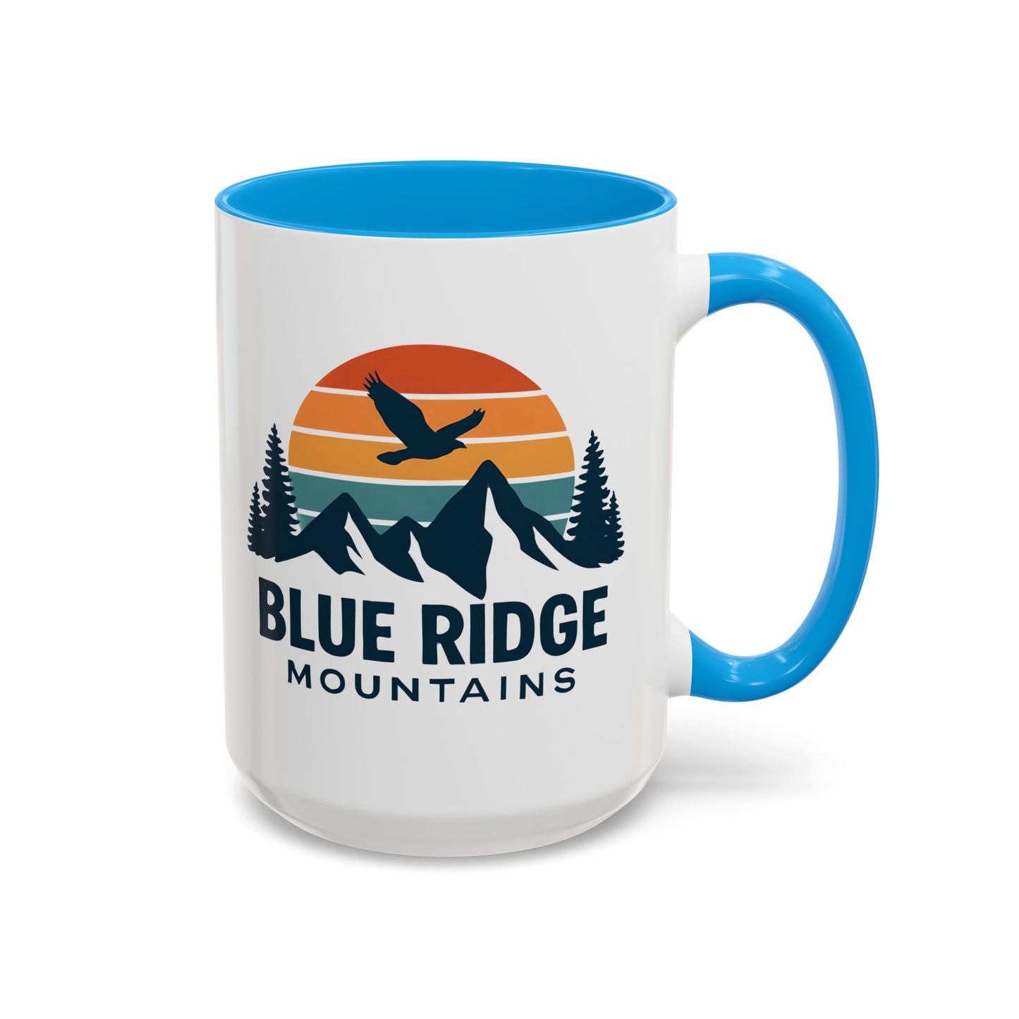 Blue Ridge Mountains, One Happy Camper, Accent Coffee Mug, Blueridge Mug, Blue Ridge Parkway, Camping Coffee Mug, Camping Gift